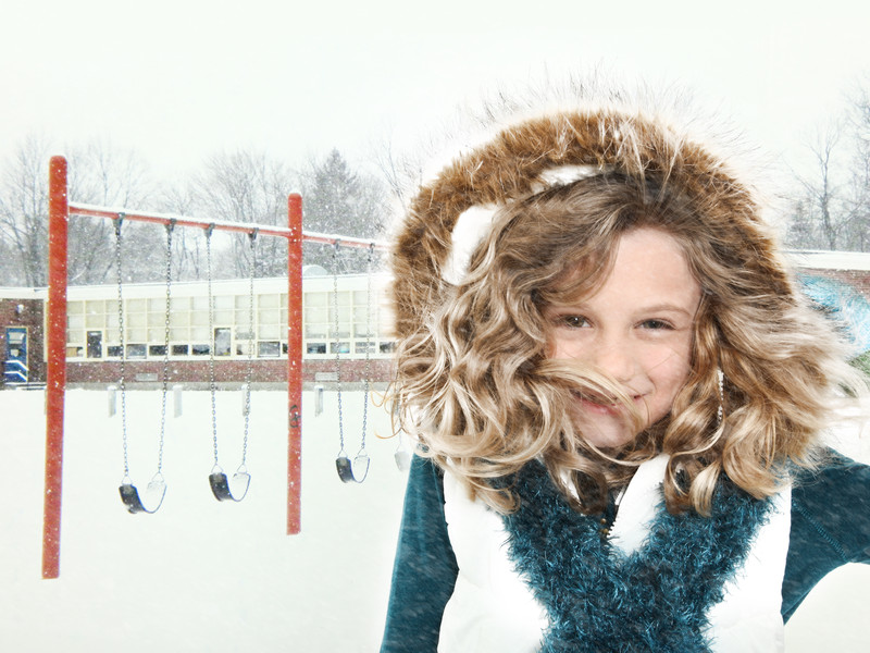 girl in snow