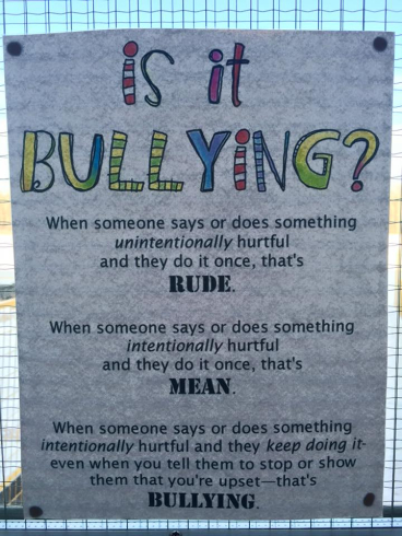 anti bullying poster