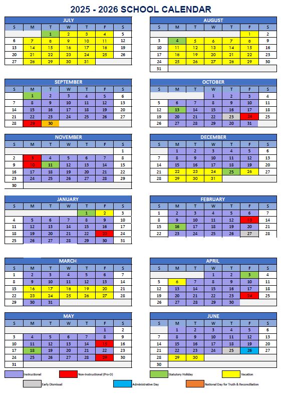 School Calendar 2025/2026