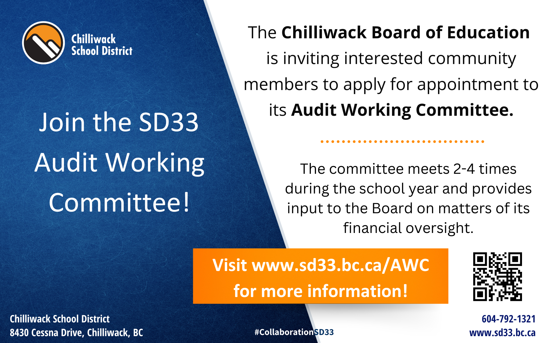 Audit Committee Ad for Community Members