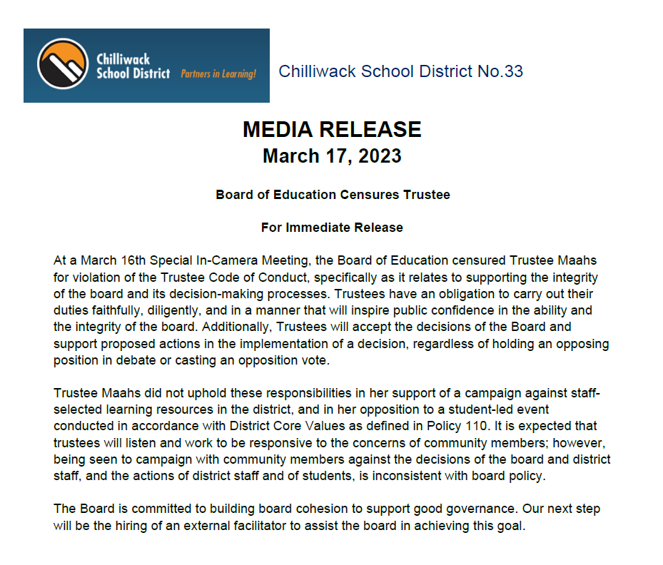 Media Release March 17, 2023