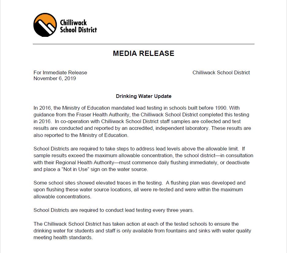 media release